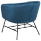 ACT NORDIC Ramsey lnestol - bl polyester og sort metal