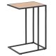 ACT NORDIC Seaford laptop table paper wild Tr (massiv egetr)  3, base metal rough powder coated, matt black, 5 L:43 W:35 H:63 cm