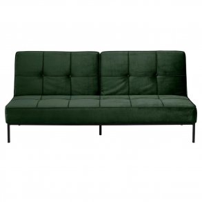 Act Nordic Perugia sovesofa - grn polyester og sort metal