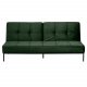 Act Nordic Perugia sovesofa - grn polyester og sort metal