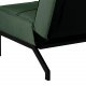 Act Nordic Perugia sovesofa - grn polyester og sort metal