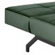 Act Nordic Perugia sovesofa - grn polyester og sort metal