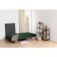 Act Nordic Perugia sovesofa - grn polyester og sort metal