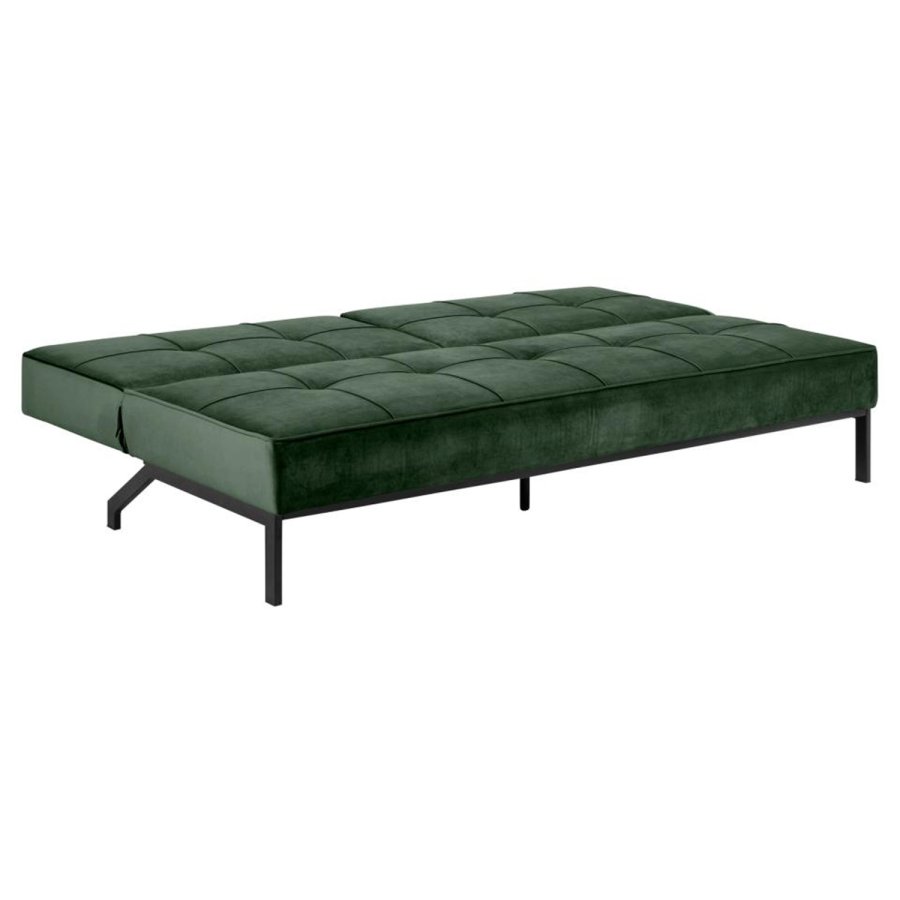 Act Nordic Perugia sovesofa - grn polyester og sort metal