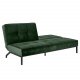 Act Nordic Perugia sovesofa - grn polyester og sort metal