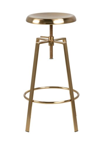 ACT NORDIC Goose barstol, m. fodsttte og justerbar sde - messing metal