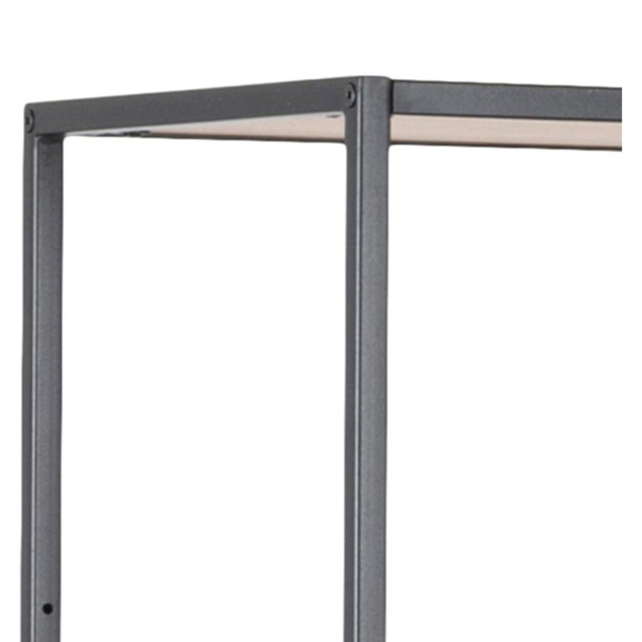 ACT NORDIC Seaford bogreol - natur papir vildeg og sort metal