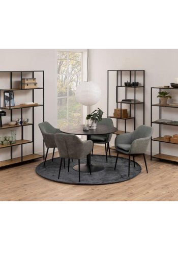 ACT NORDIC Seaford bogreol - natur papir vildeg og sort metal