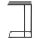 ACT NORDIC Seaford laptop table melamine ash black, base metal rough powder coated matt black L:43 W:35 H:63 cm