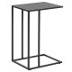 ACT NORDIC Seaford laptop table melamine ash black, base metal rough powder coated matt black L:43 W:35 H:63 cm