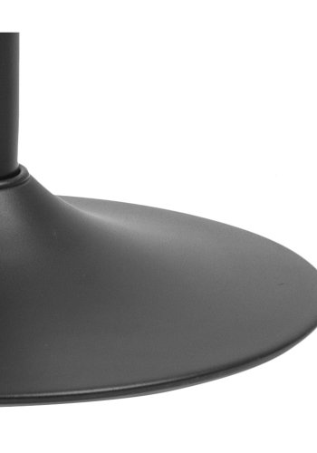 ACT NORDIC Finch barstol m. trompetfod og fodsttte - mrkegr stof og sort metal 