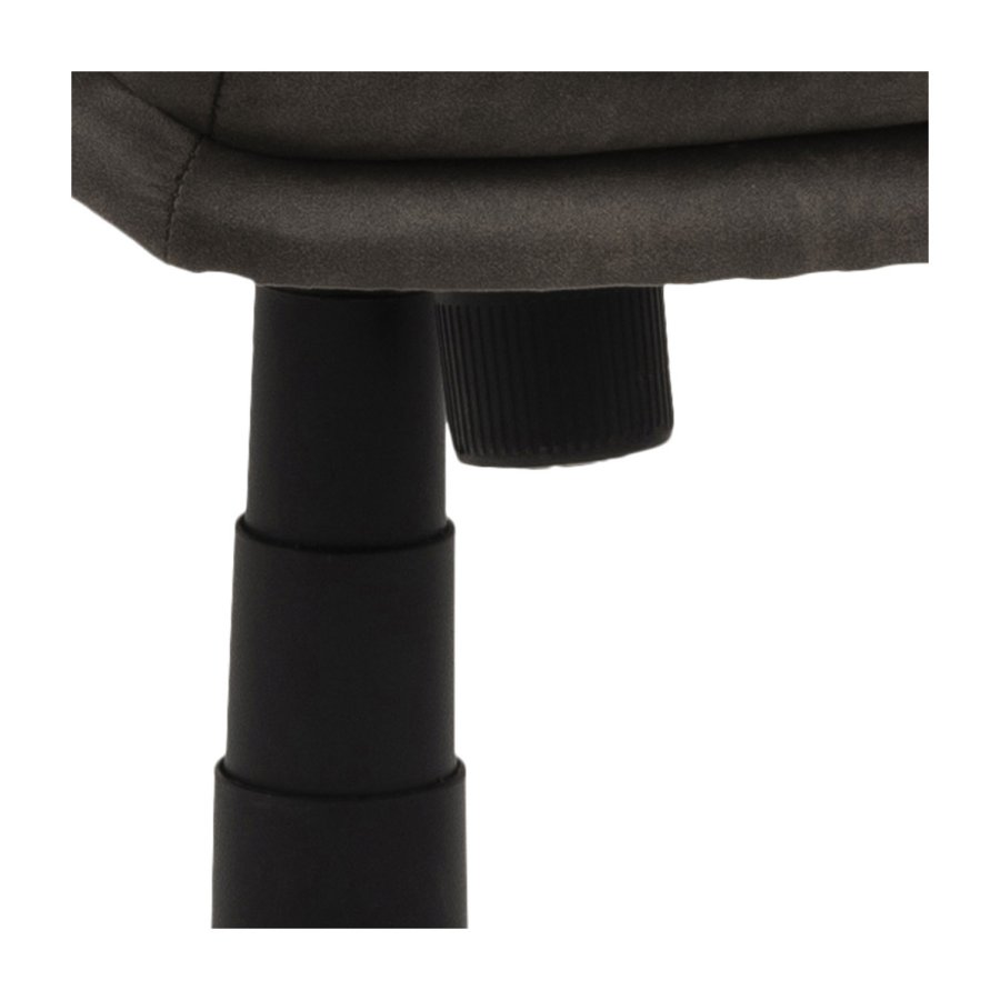 ACT NORDIC Brad skrivebordsstol m. armln og hjul - antracitgr stof og sort nylon 