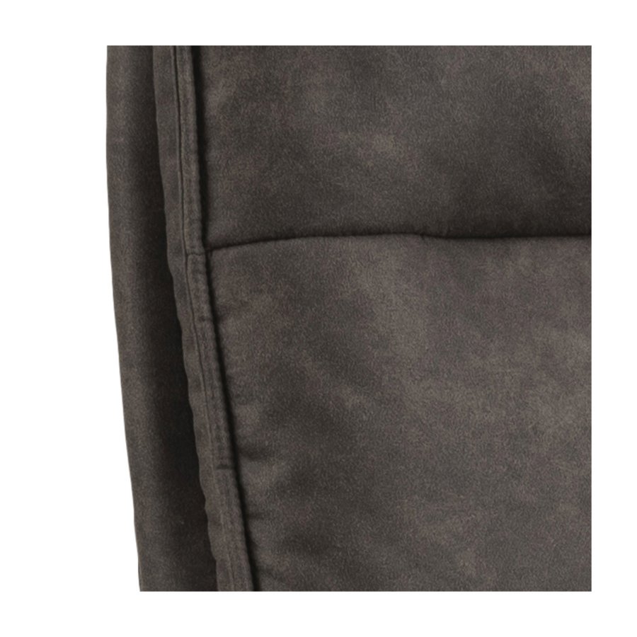 ACT NORDIC Brad skrivebordsstol m. armln og hjul - antracitgr stof og sort nylon 