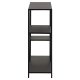 ACT NORDIC Newcastle bogreol, m. 3 hylder - sort metal