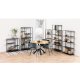 ACT NORDIC Newcastle bogreol, m. 3 hylder - sort metal
