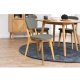 ACT NORDIC Minsk spisebordsstol - lysegr polyester og natur eg