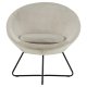 ACT NORDIC Center loungestol - sand polyester og sort metal