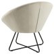 ACT NORDIC Center loungestol - sand polyester og sort metal