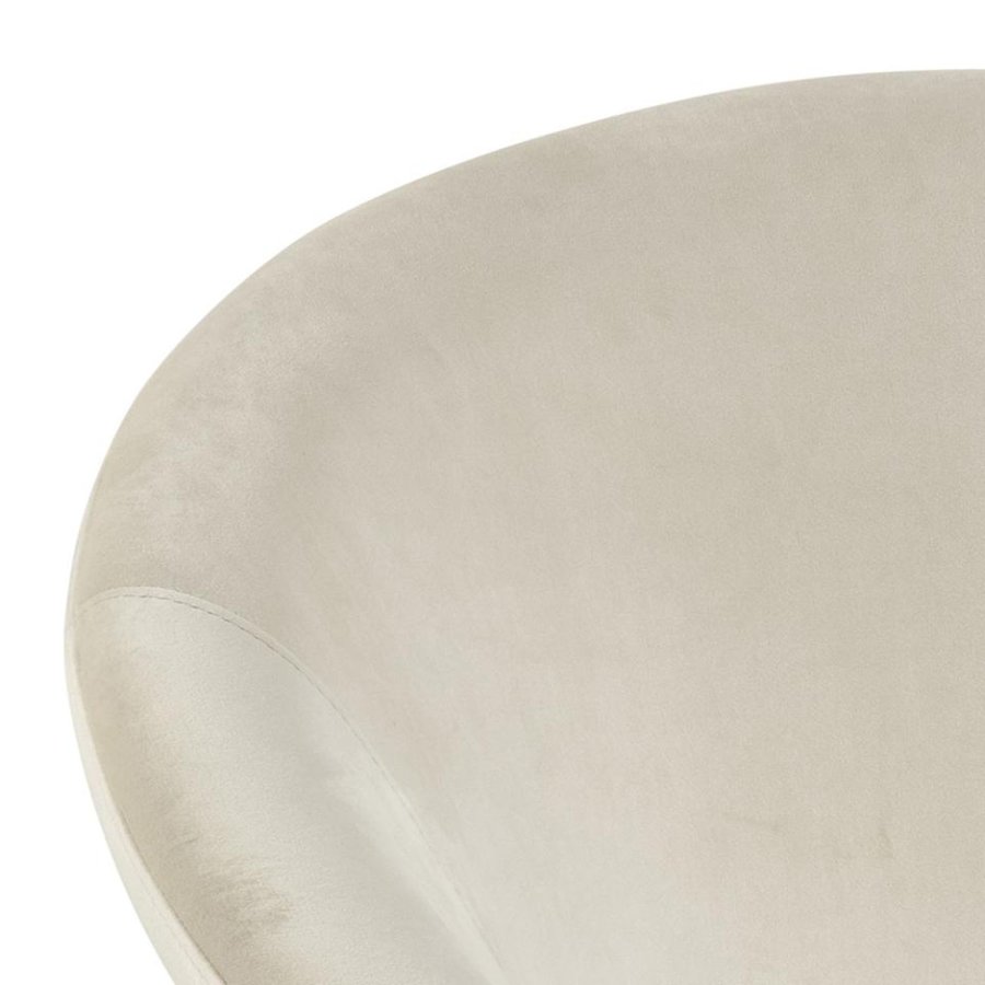 ACT NORDIC Center loungestol - sand polyester og sort metal