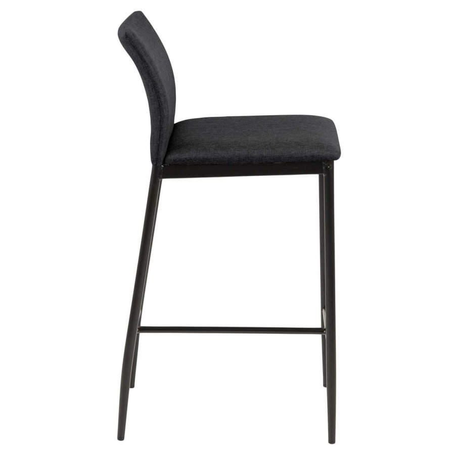 ACT NORDIC Demina counter chair Sawana fabric grey 5, base metal powder coated, black, box/ 2 pcs