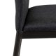 ACT NORDIC Demina counter chair Sawana fabric grey 5, base metal powder coated, black, box/ 2 pcs