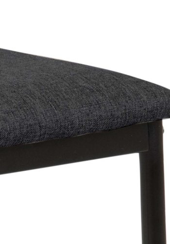 ACT NORDIC Demina counter chair Sawana fabric grey 5, base metal powder coated, black, box/ 2 pcs