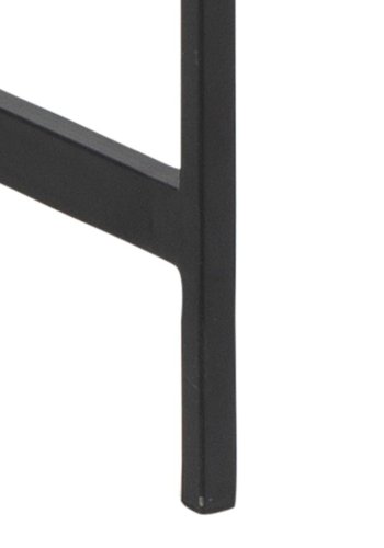 Act Nordic Angus skrivebord, m. skydelge - sort melamin og sort metal (110x50)