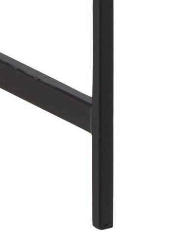 ACT NORDIC Angus skrivebord, m. skydelge - natur papir vildeg og sort metal (110x50)