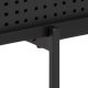ACT NORDIC Angus TV-bord, m. 1 skydelge - sort ask melamin og sort metal (140x40)