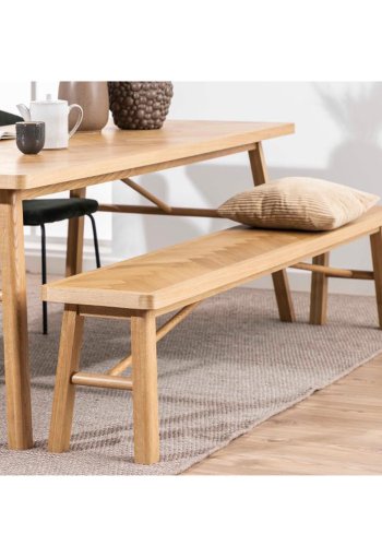 ACT NORDIC Galway spisebord, rektangulr - natur egefinér og eg (200x100)