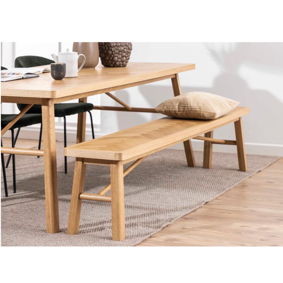 ACT NORDIC Galway spisebord, rektangulr - natur egefinér og eg (200x100)