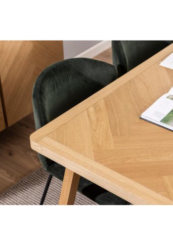ACT NORDIC Galway spisebord, rektangulr - natur egefinér og eg (200x100)