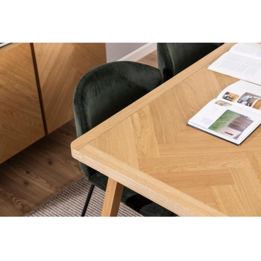 ACT NORDIC Galway spisebord, rektangulr - natur egefinér og eg (200x100)