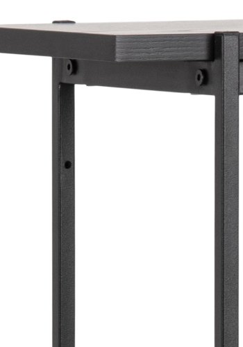 ACT NORDIC Angus reol, m. 2 skydelger - sort melamin og sort metal