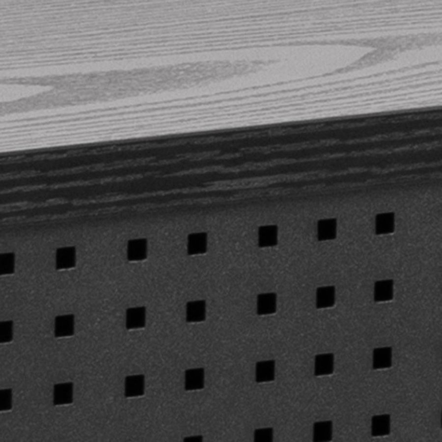 ACT NORDIC Angus reol, m. 2 skydelger - sort melamin og sort metal