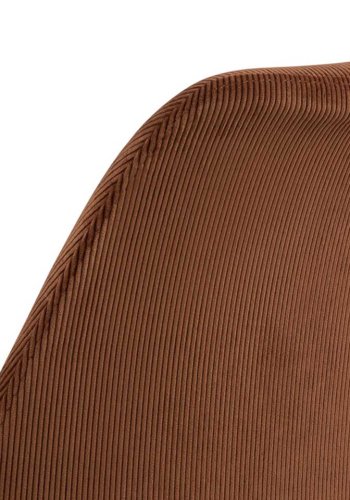 ACT NORDIC Eris spisebordsstol - kobber stof og sort metal