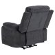 ACT NORDIC Mora recliner lnestol, elektrisk, m. C stik - mrkegr stof og sort metal