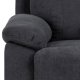 ACT NORDIC Mora recliner lnestol, elektrisk, m. C stik - mrkegr stof og sort metal