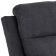 ACT NORDIC Mora recliner lnestol, elektrisk, m. C stik - mrkegr stof og sort metal