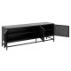 ACT NORDIC Newcastle sknk, m. 3 lger og 2 hylder - sort metal (160x40)
