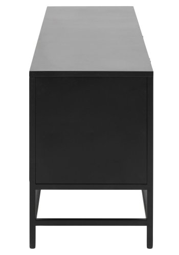 ACT NORDIC Newcastle sknk, m. 3 lger og 2 hylder - sort metal (160x40)