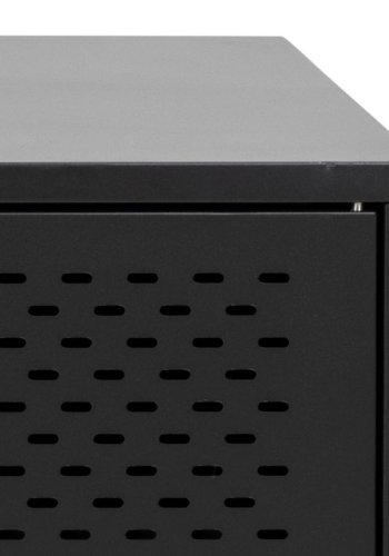 ACT NORDIC Newcastle sknk, m. 3 lger og 2 hylder - sort metal (160x40)