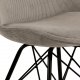 ACT NORDIC Eris spisebordsstol - beige fljl og sort metal