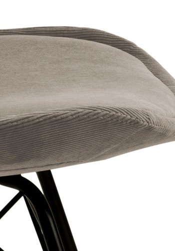 ACT NORDIC Eris spisebordsstol - beige fljl og sort metal