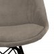 ACT NORDIC Eris spisebordsstol - beige fljl og sort metal