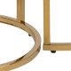 ACT NORDIC Alisma indskudsborde -  hvid marmorprint glas og guld metal