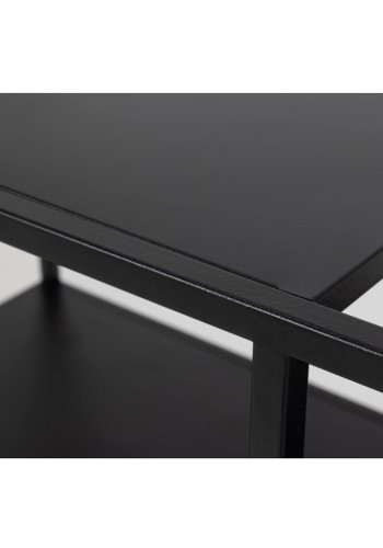 ACT NORDIC Newcastle rullebord, m. 3 hylder - sort metal (78x40)