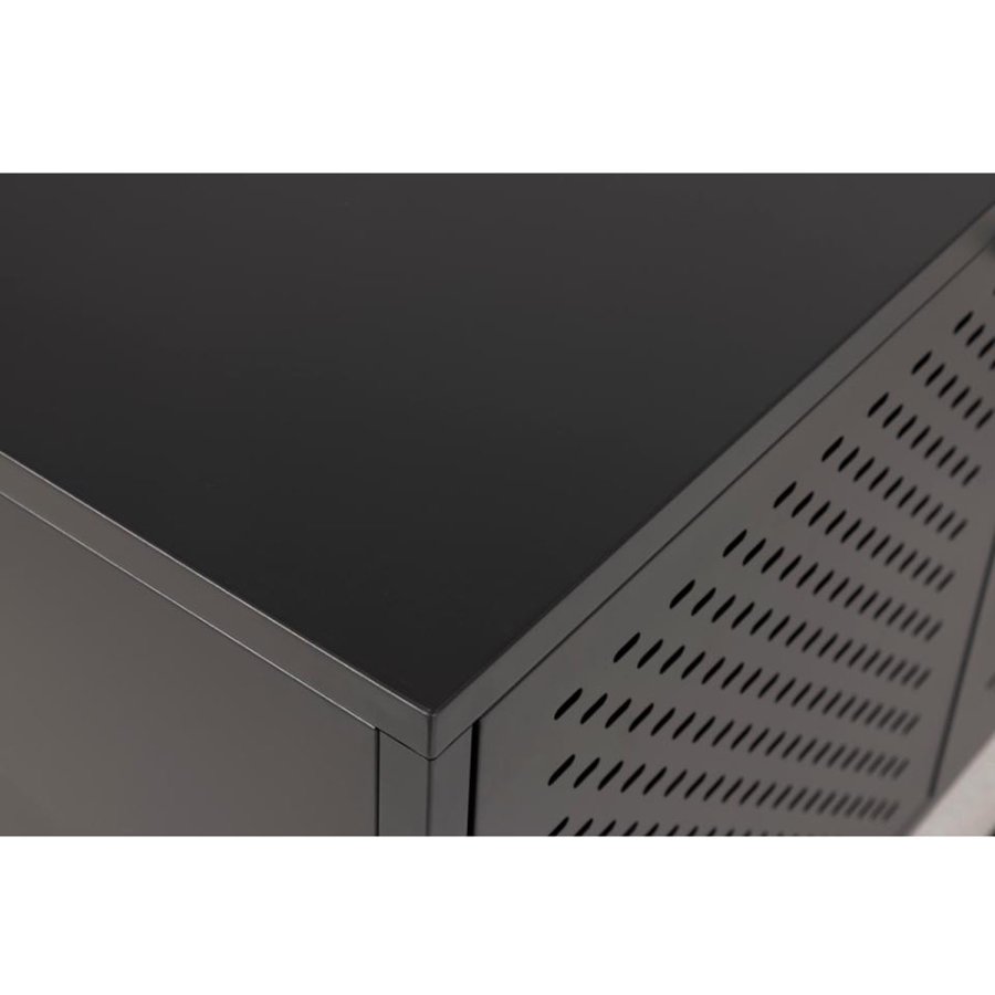 ACT NORDIC Newcastle sknk, m. 3 lger og 2 hylder - sort metal (125x40)