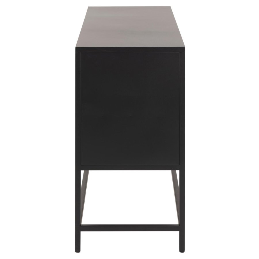 ACT NORDIC Newcastle sknk, m. 3 lger og 2 hylder - sort metal (125x40)