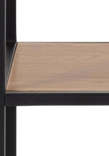 ACT NORDIC Seaford bogreol - natur papir vildeg og sort metal